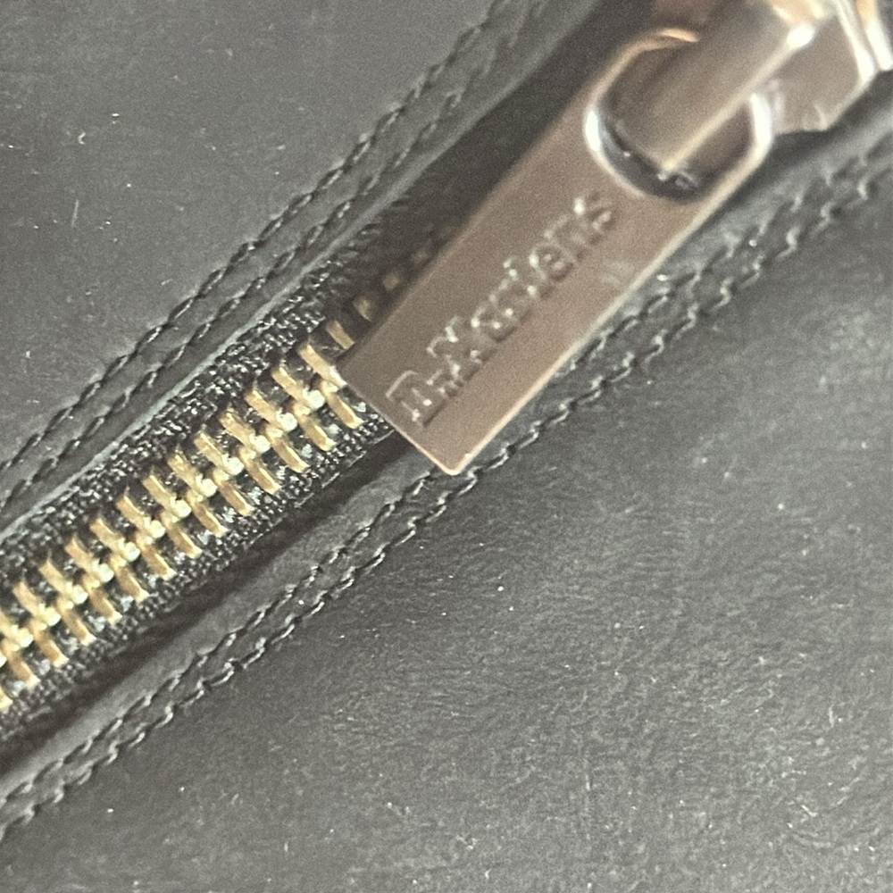 Dr. Martens Black Leather Magdalena Heeled Boots with Chunky Sole - Picture 8 of 11